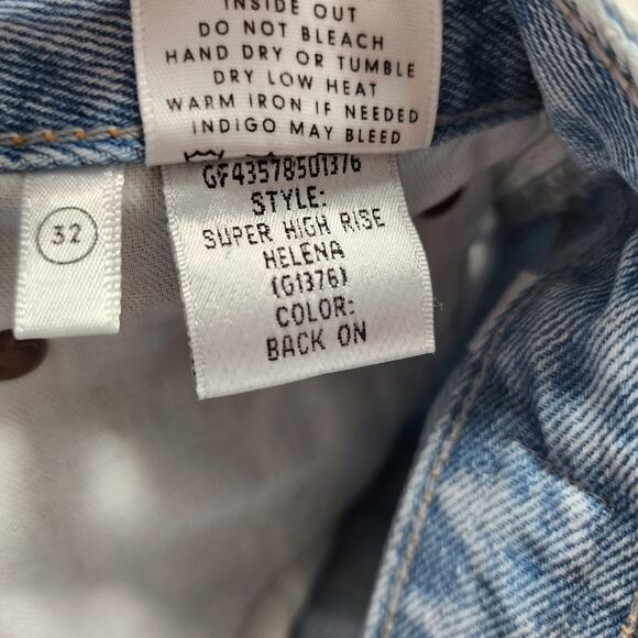 GRLFRND Button Fly Super High Rise Straight Leg Helena Jeans in Back On Size 32 - Picture 6 of 7
